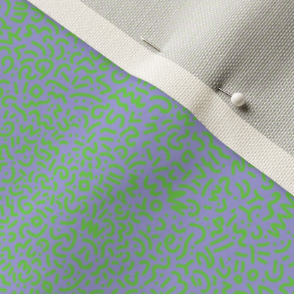 Doodle Green+Lilac Fabric