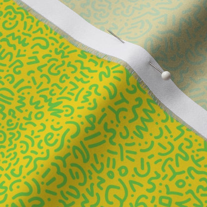 Doodle Green+Yellow Fabric