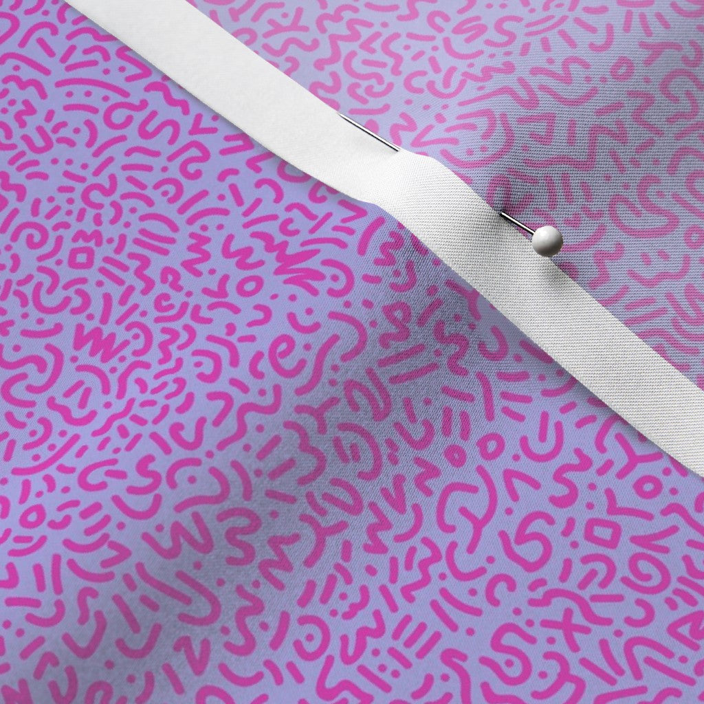 Doodle Magenta+Lilac Fabric
