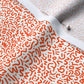Doodle Orange+White Fabric