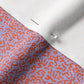 Doodle Orange+Lilac Fabric