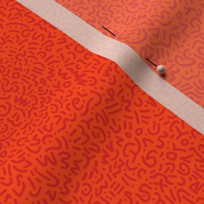 Doodle Red+Orange Fabric