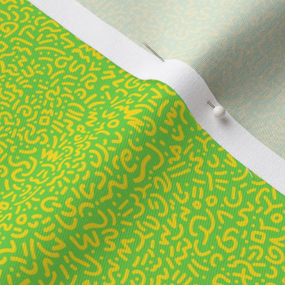 Doodle Yellow+Green Fabric