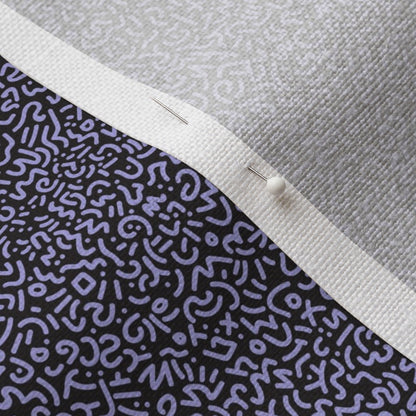 Doodle Lilac+Black Printed Fabric