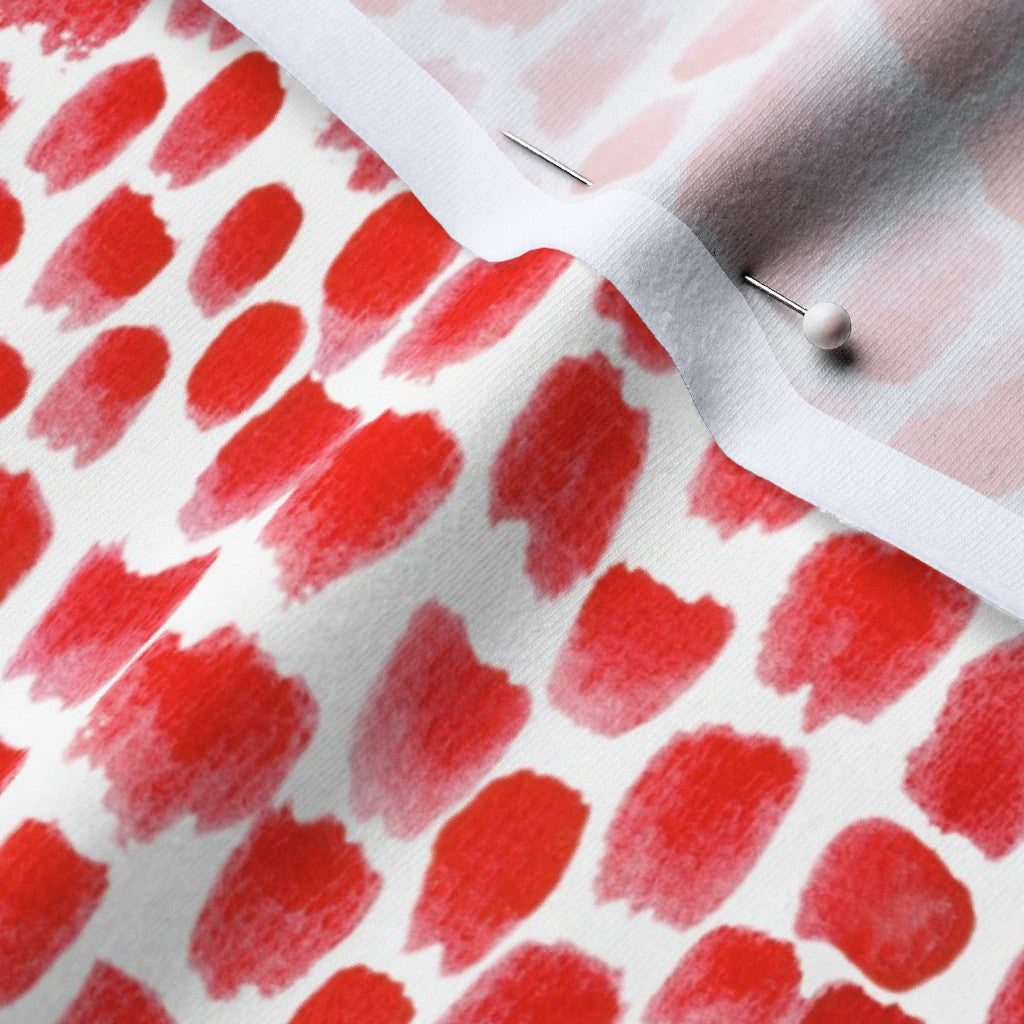 Alma Red Printed Fabric