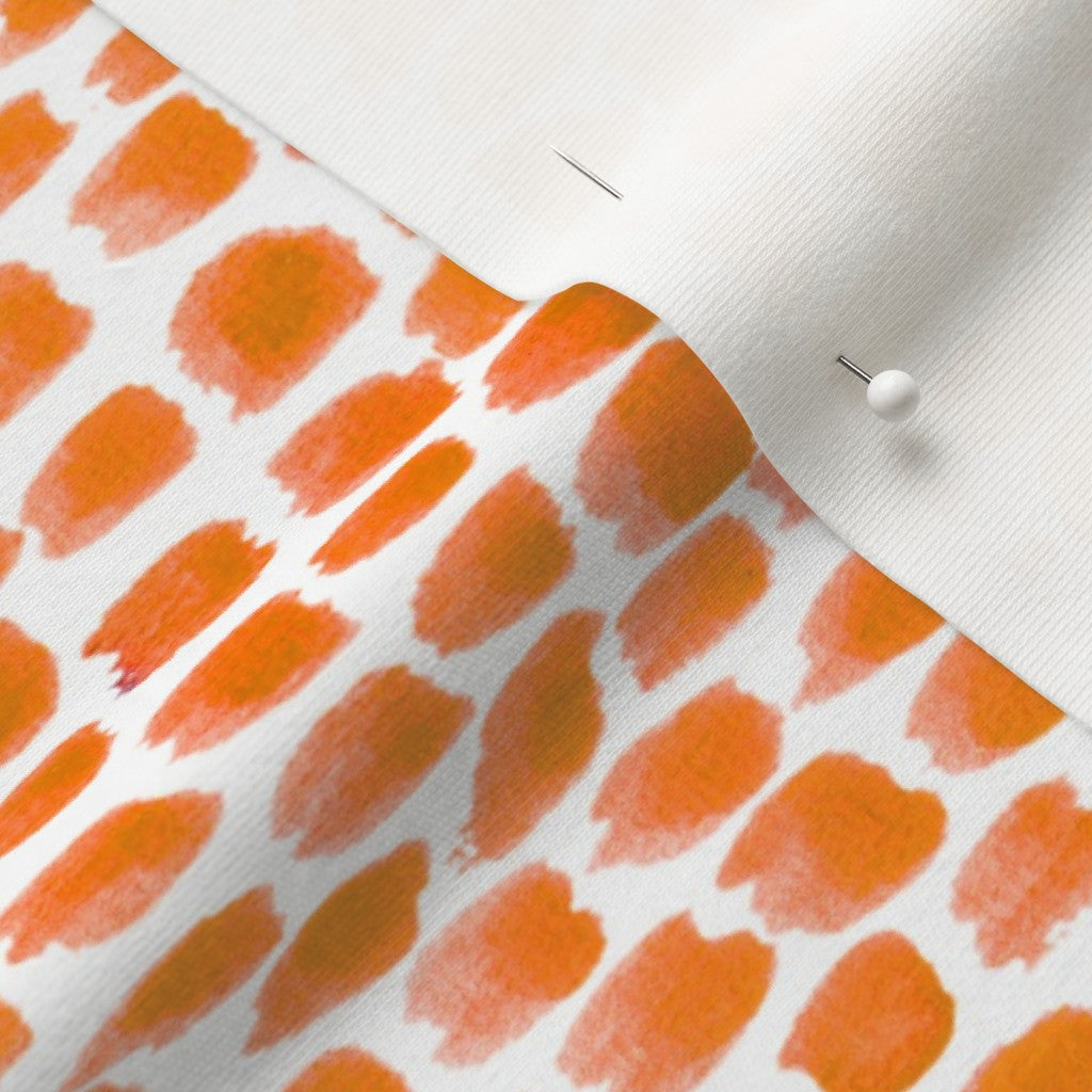 Alma Orange Printed Fabric