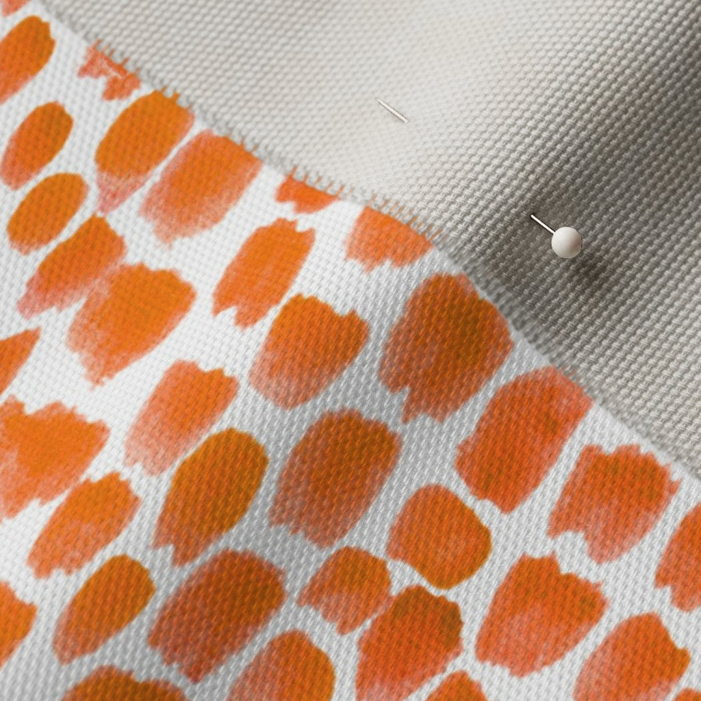 Alma Orange Printed Fabric