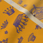 Royal Crowns Grape+Marigold Fabric