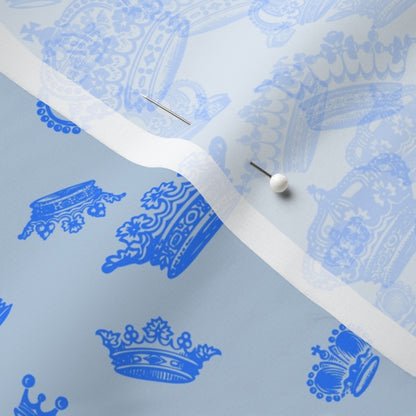 Royal Crowns Cobalt+Sky Blue Fabric