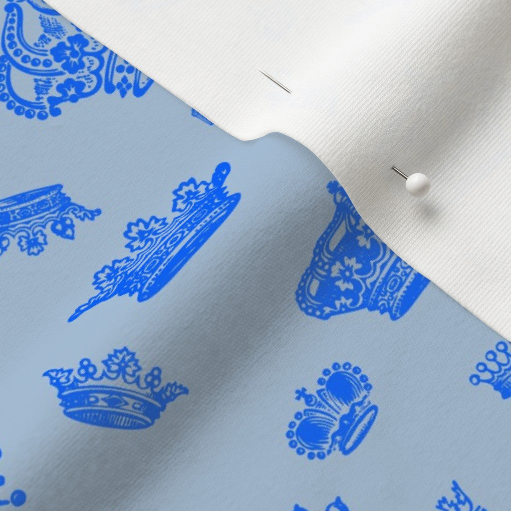 Royal Crowns Cobalt+Sky Blue Fabric