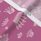 Royal Crowns Cotton Candy+Peony Fabric