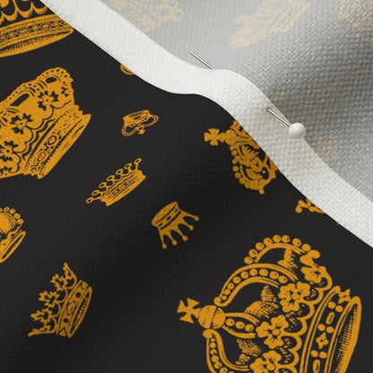 Royal Crowns Marigold+Black Fabric