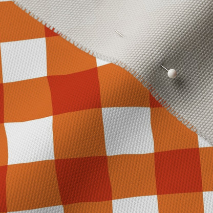 Gingham Style Carrot Large Bias Fabric