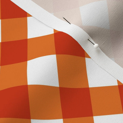 Gingham Style Carrot Large Bias Fabric
