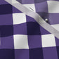 Gingham Style Grape Large Bias Fabric