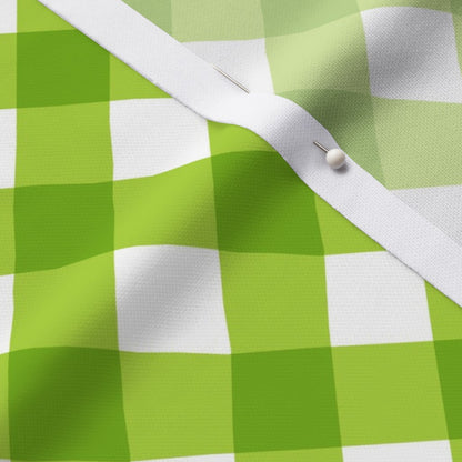 Gingham Style Lime Large Bias