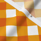 Gingham Style Marigold Large Bias Fabric
