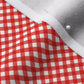 Gingham Style Coral Small Bias Fabric