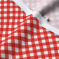 Gingham Style Coral Small Bias Fabric