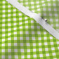 Gingham Style Lime Small Bias