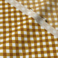 Gingham Style Mustard Small Bias Fabric