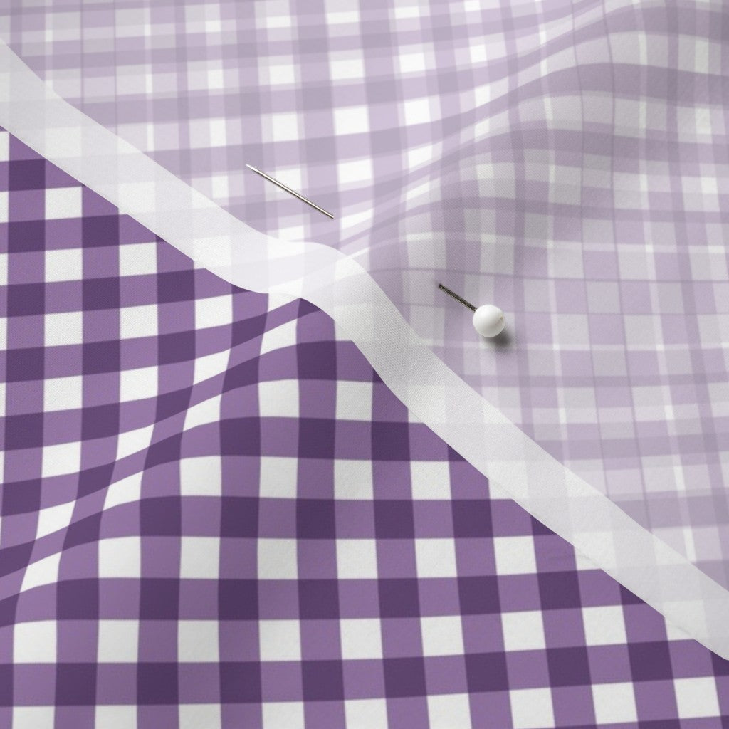 Gingham Style Orchid Small Bias Printed Fabric