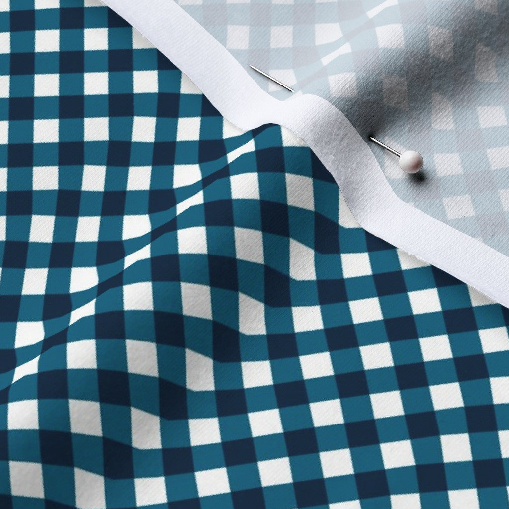Gingham Style Peacock Small Bias