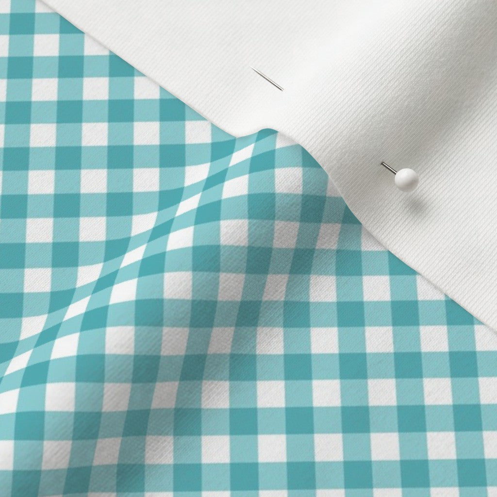 Gingham Style Pool Small Bias Printed Fabric
