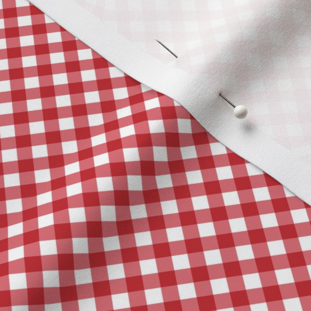 Gingham Style Watermelon Small Bias Fabric