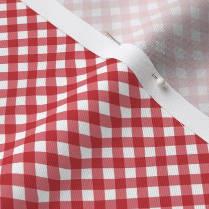 Gingham Style Watermelon Small Bias Printed Fabric