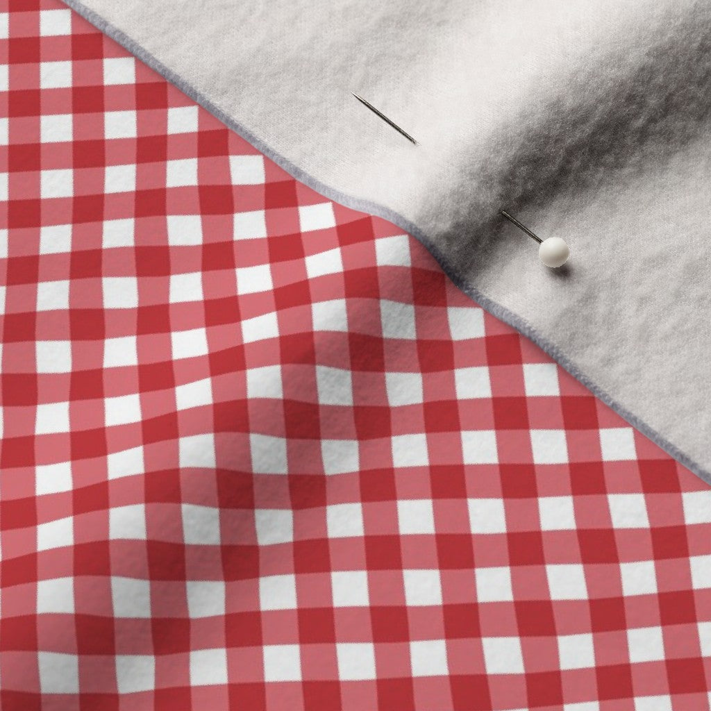 Gingham Style Watermelon Small Bias Fabric