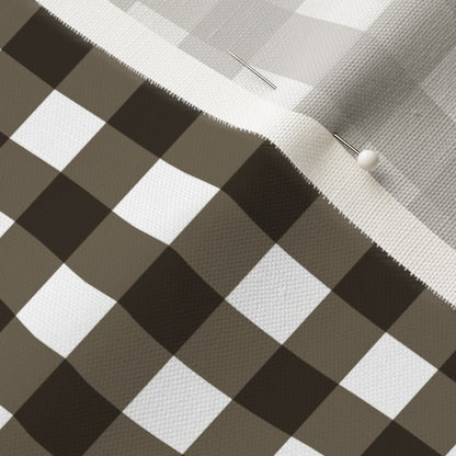 Gingham Style Bark Large Straight Printed Fabric