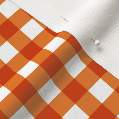 Gingham Style Carrot Large Straight Fabric