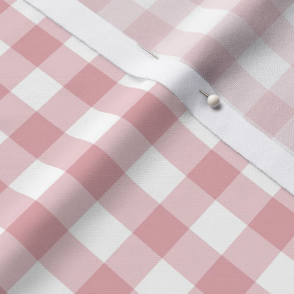 Gingham Style Cotton Candy Large Straight Printed Fabric