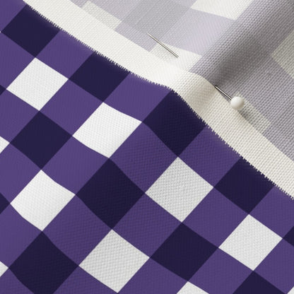 Gingham Style Grape Large Straight Fabric