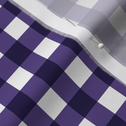 Gingham Style Grape Large Straight Printed Fabric
