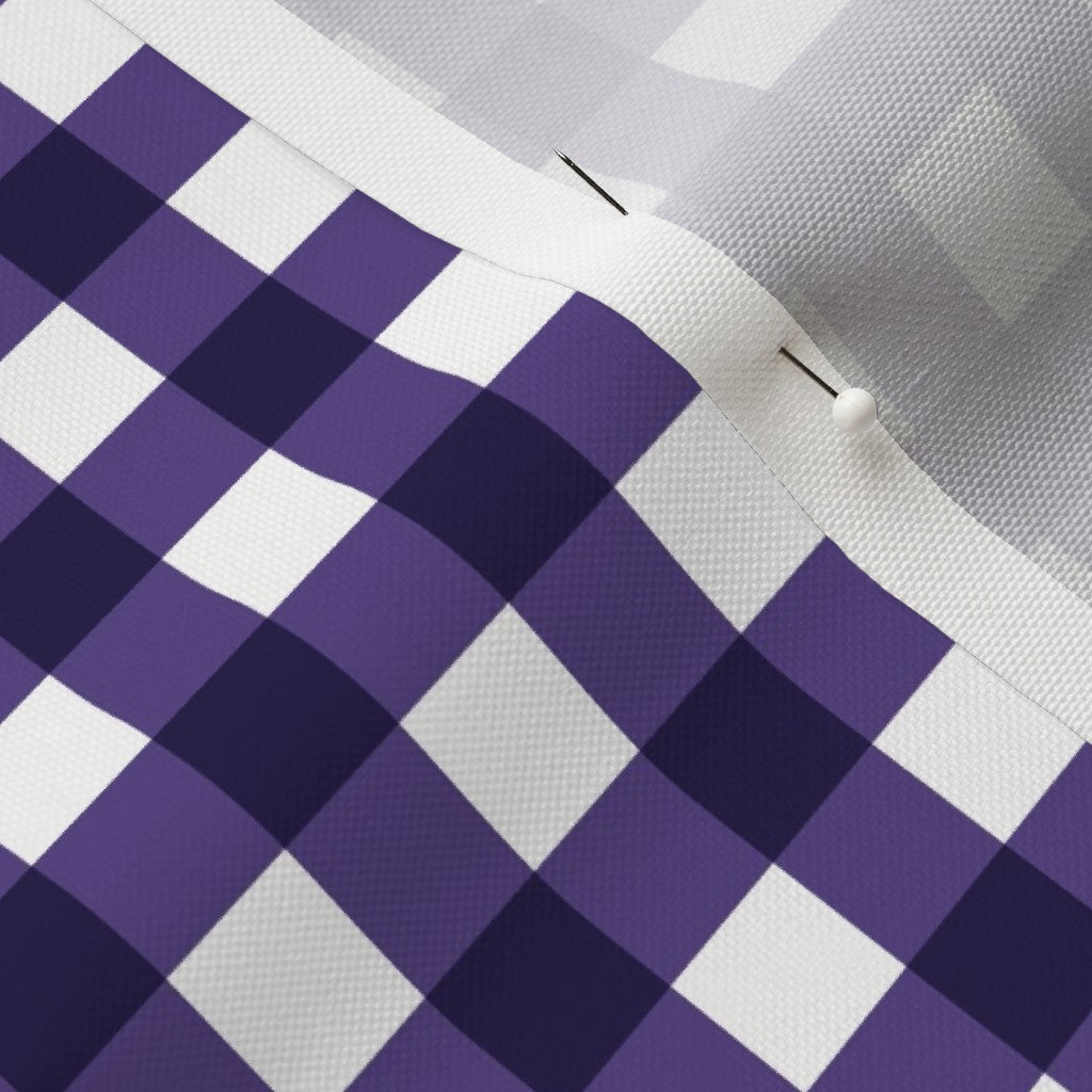 Gingham Style Grape Large Straight Fabric