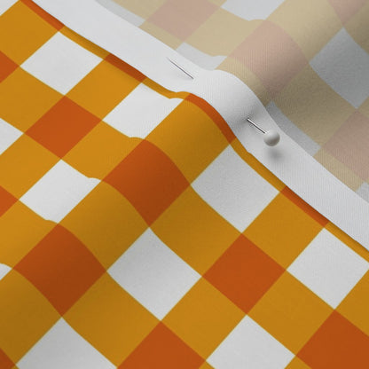 Gingham Style Marigold Large Straight Fabric