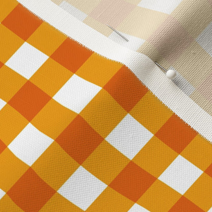Gingham Style Marigold Large Straight Fabric