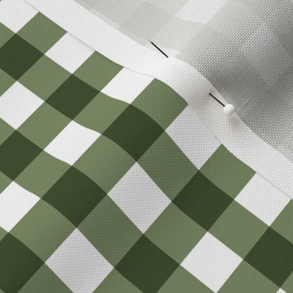 Gingham Style Sage Large Straight Printed Fabric