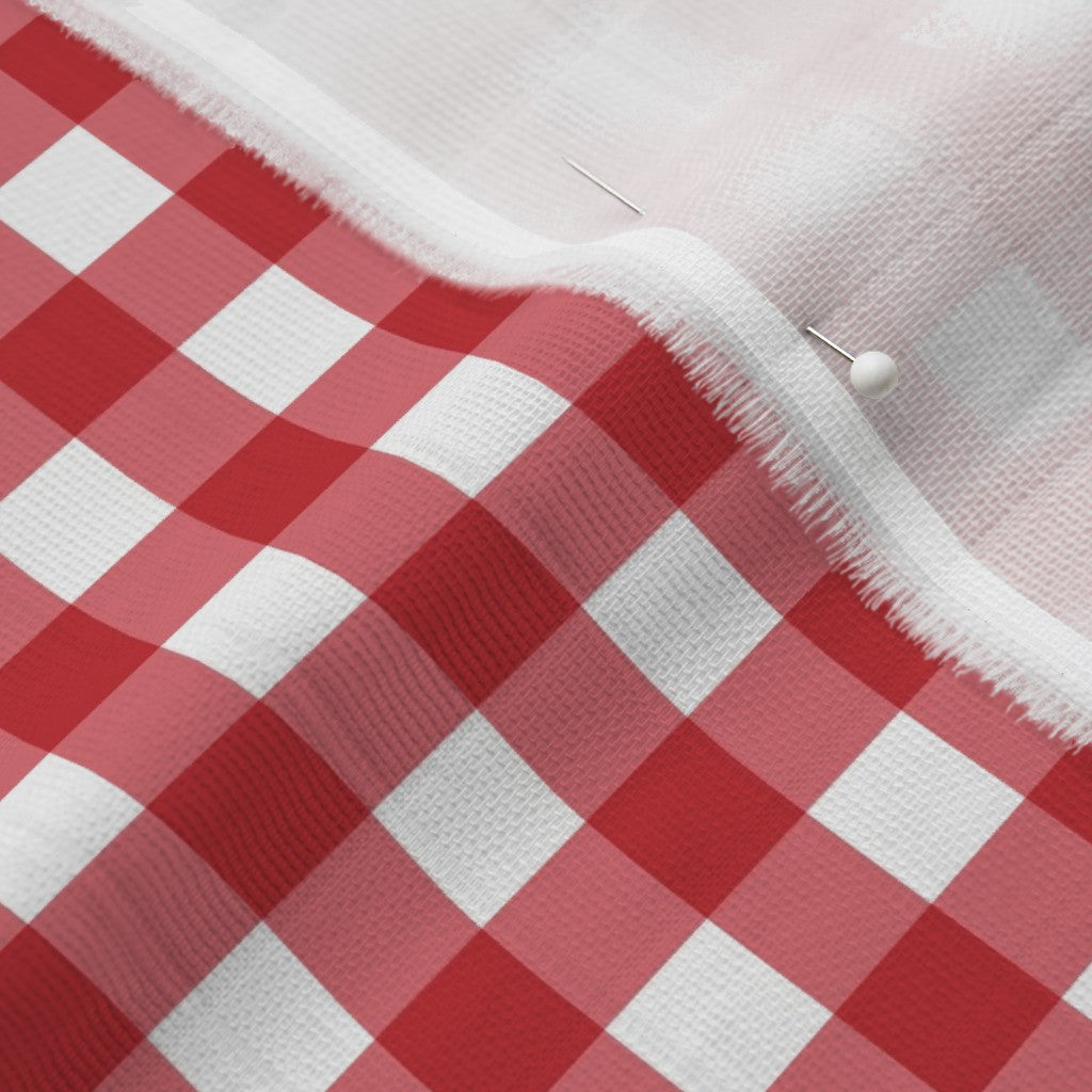 Gingham Style Watermelon Large Straight Fabric