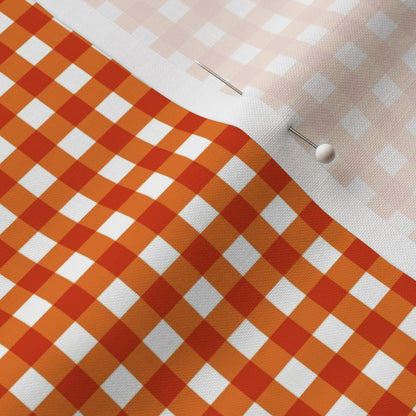 Gingham Style Carrot Small Straight Printed Fabric
