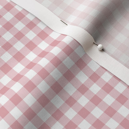 Gingham Style Cotton Candy Small Straight Printed Fabric