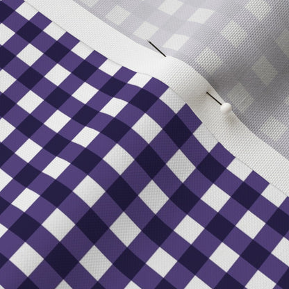 Gingham Style Grape Small Straight Printed Fabric