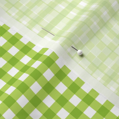 Gingham Style Lime Small Straight