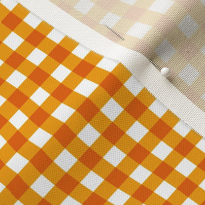 Gingham Style Marigold Small Straight Fabric