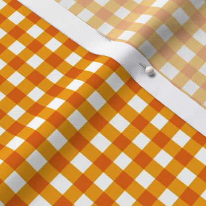 Gingham Style Marigold Small Straight Fabric