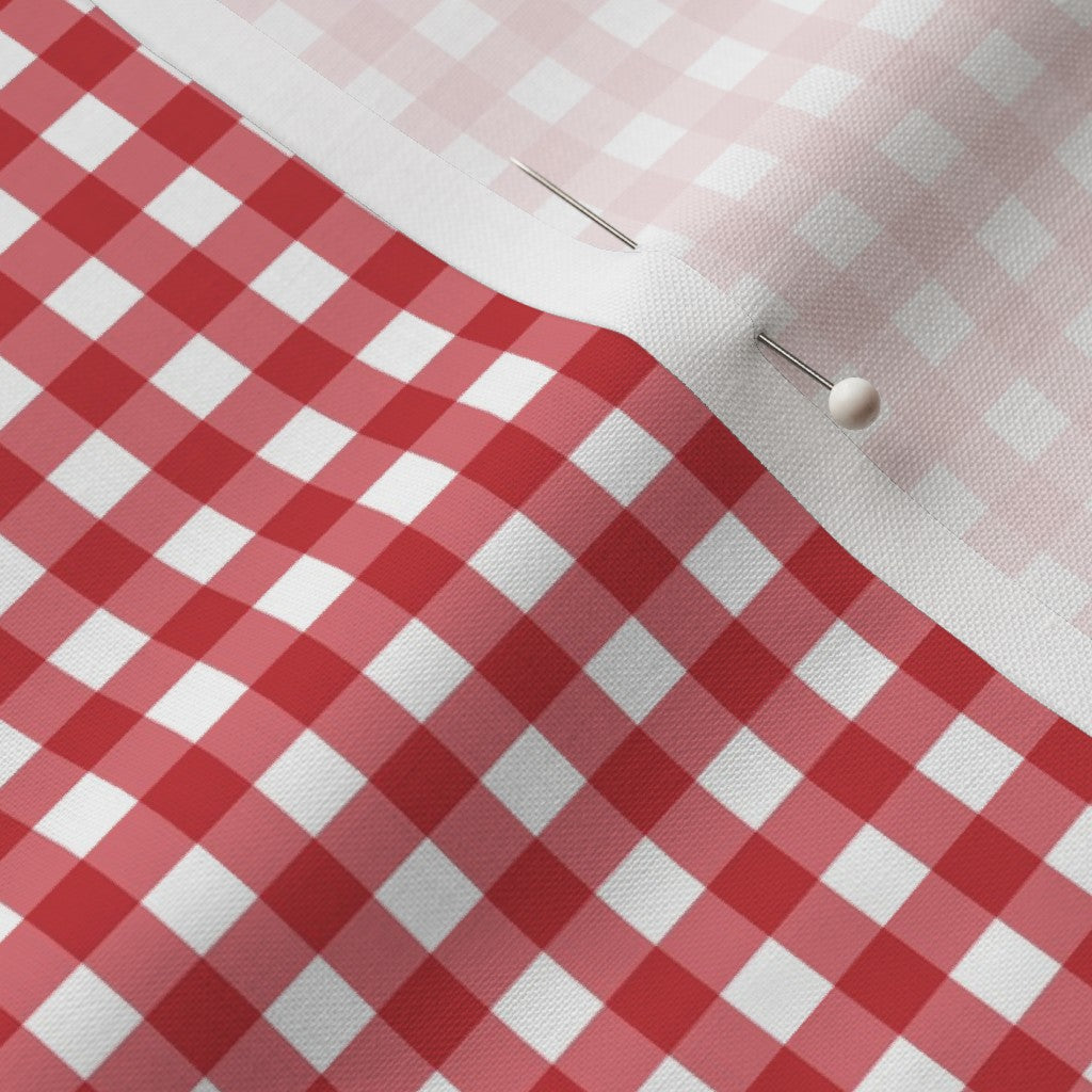 Gingham Style Watermelon Small Straight Fabric