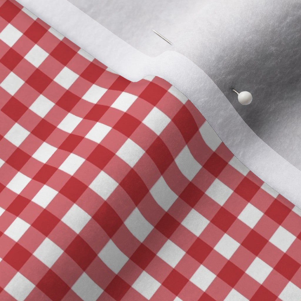 Gingham Style Watermelon Small Straight Fabric