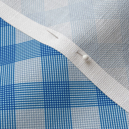 Madras Mania Fog+Bluebell Bias Fabric
